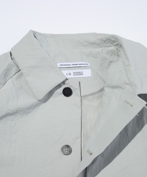 F/CE. （エフシーイー）の「F/CE. PAPER NYLON BALMACAAN COAT / エフシーイー ペーパー ナイロン バルマカーン コート（ステンカラーコート・メンズ・ブラック/ベージュ・SMALL/MEDIUM）」の7枚目の写真