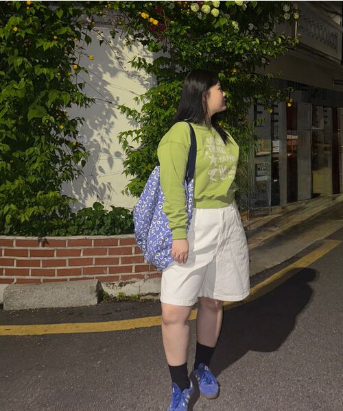 DANGLEDROP(ダングルドロップ)の「DGDP GOOD THING クロップマンツーマン オリーブグリーン(スウェット・レディース・その他・M/S)」の13枚目の写真