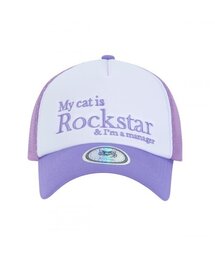 JOEGUSH（ジョーガッシュ）の「Rockstar cat Mesh cap (Violet)（キャップ）」