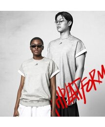 ATHPLATFORM（アスプラットフォーム）の「AU02TL01 ガーメントダイ スウェットシャツ_ライトグレー（Tシャツ/カットソー）」