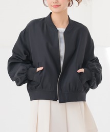 Honeys（ハニーズ）の「【非フッ素撥水加工】撥水加工リブブルゾン（ブルゾン）」