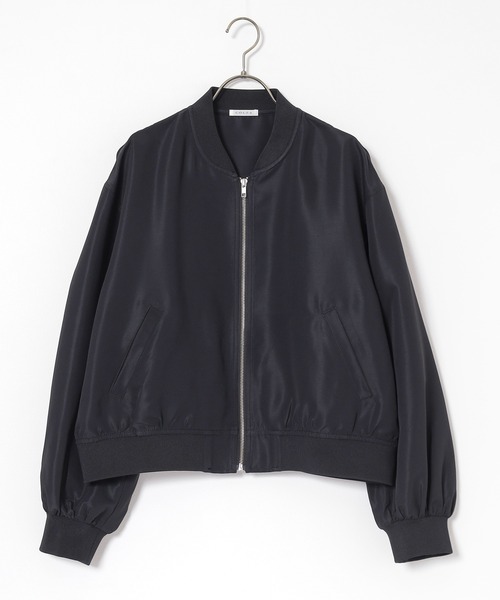 Honeys(ハニーズ)の「【非フッ素撥水加工】撥水加工リブブルゾン(ブルゾン・レディース・グレー/ネイビー/ブラック/アイボリー・S/M/LL/L)」の21枚目の写真