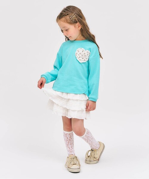 apres les cours（アプレレクール）の「シアーレースハイソックス（ソックス/靴下・キッズ・オフホワイト・12/21/18/15 ）」の6枚目の写真