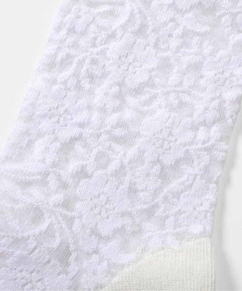 apres les cours（アプレレクール）の「シアーレースハイソックス（ソックス/靴下・キッズ・オフホワイト・12/21/18/15 ）」の8枚目の写真