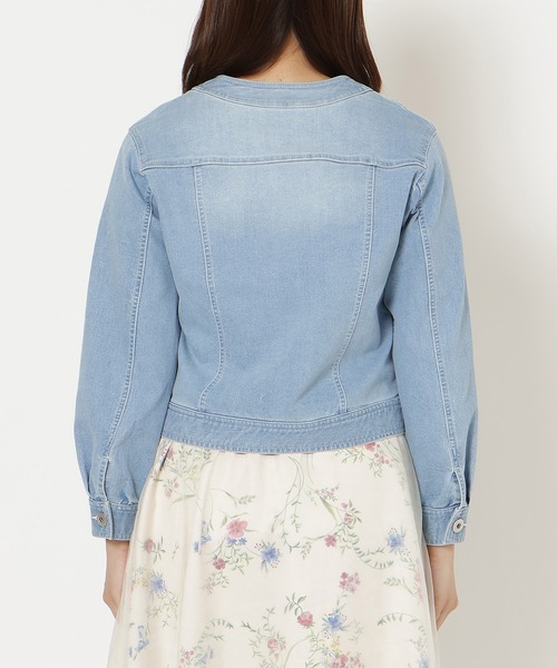 Rose Tiara(ローズティアラ)の「パールスタッズGジャン(デニムジャケット・レディース・ネイビー・46/42/38)」の15枚目の写真