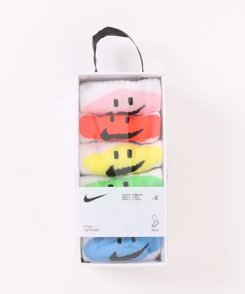 セール】【NIKE】NHN INFANT 6PK NIKE SMILEY ANK（ソックス/靴下