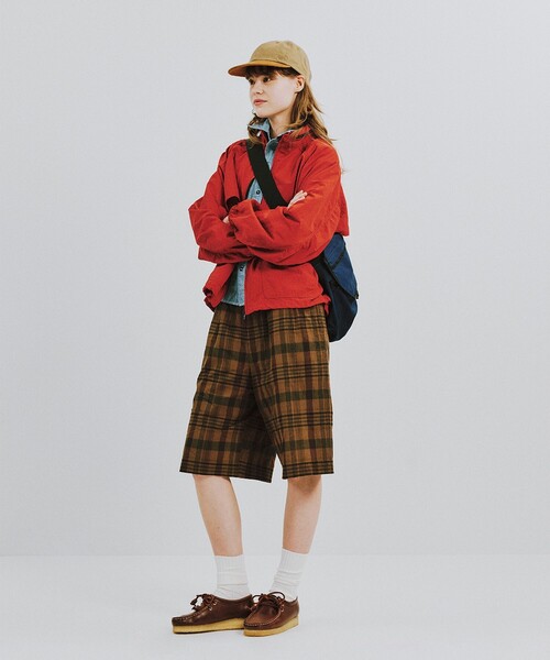 BEAMS BOY（ビームスボーイ）の「マドラス チェック ショーツ（その他パンツ・レディース・ブラウン/グリーン・0/1）」の6枚目の写真