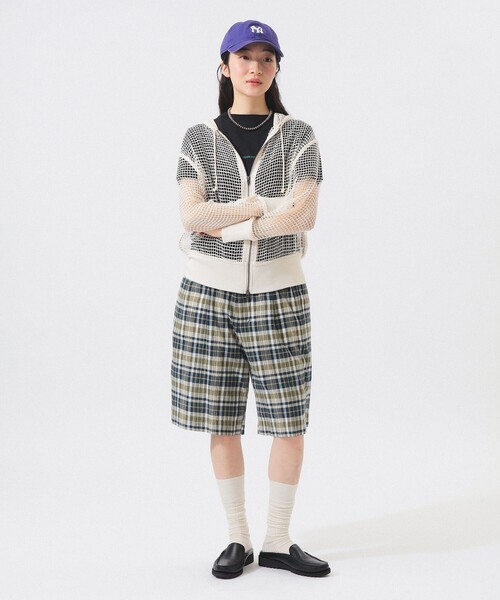 BEAMS BOY（ビームスボーイ）の「マドラス チェック ショーツ（その他パンツ・レディース・ブラウン/グリーン・0/1）」の15枚目の写真