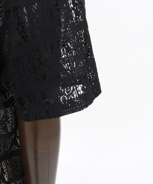 CAMBIO(カンビオ)の「mhs2517- Butterfly Lace Short Sleeve Shirts レースシャツ(PF-261-018)(シャツ/ブラウス・メンズ・ブラック/ベージュ・M/L)」の22枚目の写真