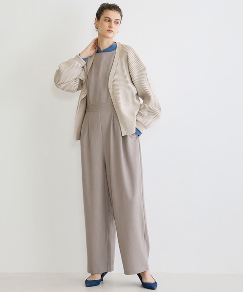 NICOLE white（ニコルホワイト）の「リブニットカーディガン（カーディガン/ボレロ・レディース・ブラック/オフホワイト/ライトグレー・FREE）」の16枚目の写真