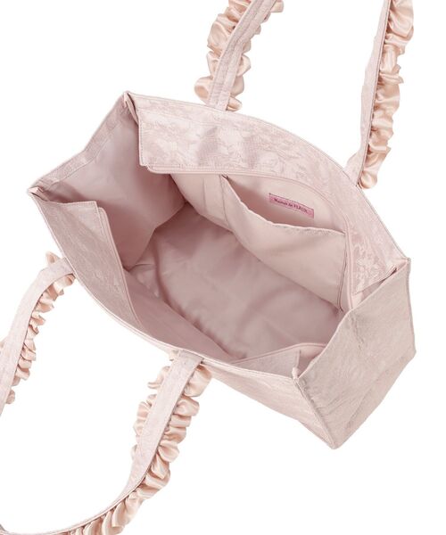 Maison de FLEUR（メゾンドフルール）の「レースフリルハンドルスクエアトートMバッグ（トートバッグ・レディース・ライトピンク/ブラック・FREE）」の10枚目の写真