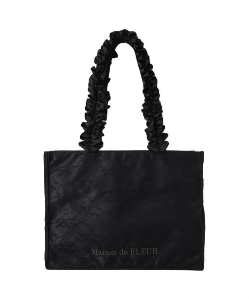 Maison de FLEUR（メゾンドフルール）の「レースフリルハンドルスクエアトートMバッグ（トートバッグ・レディース・ライトピンク/ブラック・FREE）」の16枚目の写真