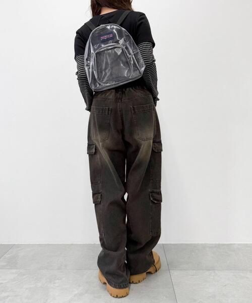 JANSPORT(ジャンスポーツ)の「WEGO/JANSPORT CLEAR MINIPACK(バックパック/リュック・レディース・ブラック・FREE)」の2枚目の写真