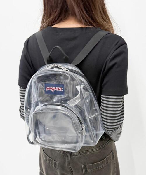 JANSPORT(ジャンスポーツ)の「WEGO/JANSPORT CLEAR MINIPACK(バックパック/リュック・レディース・ブラック・FREE)」の3枚目の写真