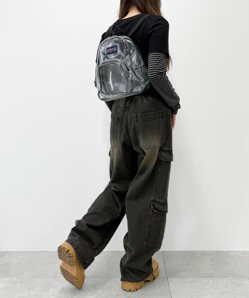 JANSPORT(ジャンスポーツ)の「WEGO/JANSPORT CLEAR MINIPACK(バックパック/リュック・レディース・ブラック・FREE)」の5枚目の写真