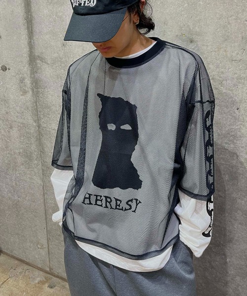 k3&co.(ケイスリーアンドコー)の「Mesh Top(Tシャツ/カットソー・レディース・White/Navy/Black・ONE SIZE)」の2枚目の写真