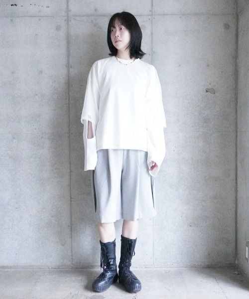 k3&co.(ケイスリーアンドコー)の「Mesh Top(Tシャツ/カットソー・レディース・White/Navy/Black・ONE SIZE)」の19枚目の写真