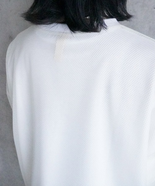 k3&co.(ケイスリーアンドコー)の「Mesh Top(Tシャツ/カットソー・レディース・White/Navy/Black・ONE SIZE)」の18枚目の写真