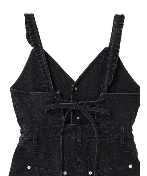 Ameri（アメリ）の「SMALL FRILL SUSPENDER DENIM SKIRT（デニムスカート・レディース・ブラック・SMALL/MEDIUM）」の15枚目の写真