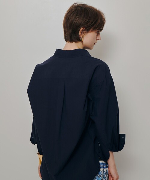 allureville(アルアバイル)の「【WEB・一部店舗別注】バレススリーブシャツ(シャツ/ブラウス・レディース・ネイビー・2)」の5枚目の写真