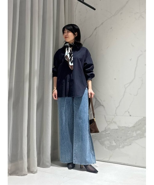 allureville(アルアバイル)の「【WEB・一部店舗別注】バレススリーブシャツ(シャツ/ブラウス・レディース・ネイビー・2)」の14枚目の写真