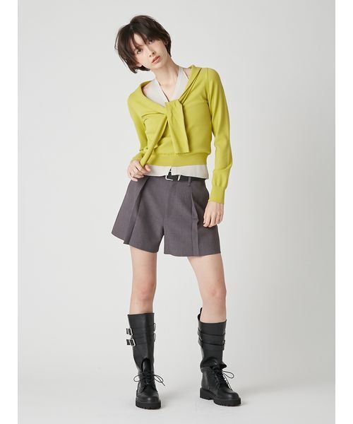 LILY BROWN(リリーブラウン)の「レイヤードディテールニットセット(ニット/セーター・レディース・ライム/ベージュ/グレー・F)」の10枚目の写真