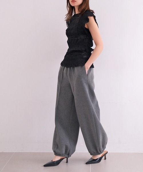 AKTE（アクテ）の「シャーリングギャザーブラウス（シャツ/ブラウス・レディース・アイボリー/ブラック・FREE）」の14枚目の写真