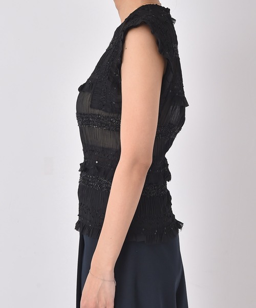 AKTE（アクテ）の「シャーリングギャザーブラウス（シャツ/ブラウス・レディース・アイボリー/ブラック・FREE）」の21枚目の写真