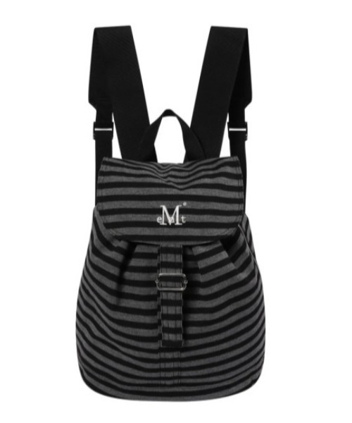 MUCENT(ムセント)の「◇MUCENT◇ブランド直輸入正規品/MUTE STRIPE MINI BACK PACK UNISEX ミュートストライプミニバックパック 男女共用(バックパック/リュック・レディース・ブラック・FREE)」の10枚目の写真