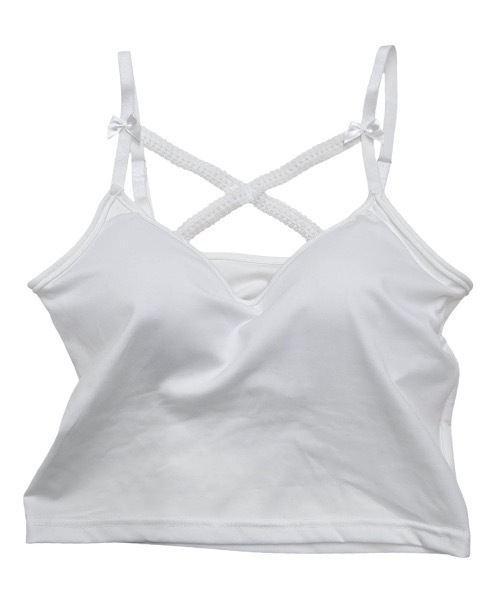 lilLilly(リルリリー)の「フロントレースカップキャミソール(キャミソール・レディース・ホワイト/グレー/パープル/ブラック・FREE)」の5枚目の写真