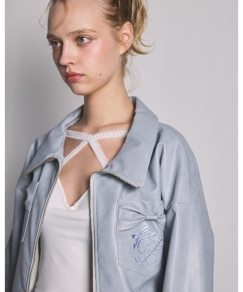 lilLilly(リルリリー)の「フロントレースカップキャミソール(キャミソール・レディース・ホワイト/グレー/パープル/ブラック・FREE)」の7枚目の写真