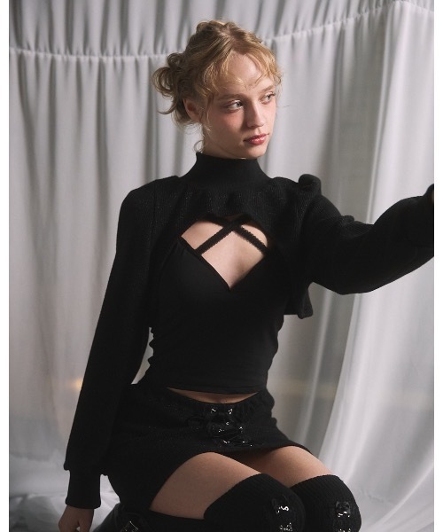 lilLilly(リルリリー)の「フロントレースカップキャミソール(キャミソール・レディース・ホワイト/グレー/パープル/ブラック・FREE)」の14枚目の写真