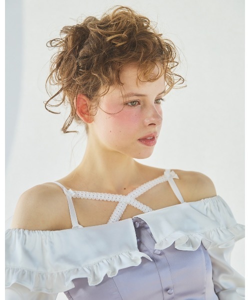 lilLilly(リルリリー)の「フロントレースカップキャミソール(キャミソール・レディース・ホワイト/グレー/パープル/ブラック・FREE)」の19枚目の写真