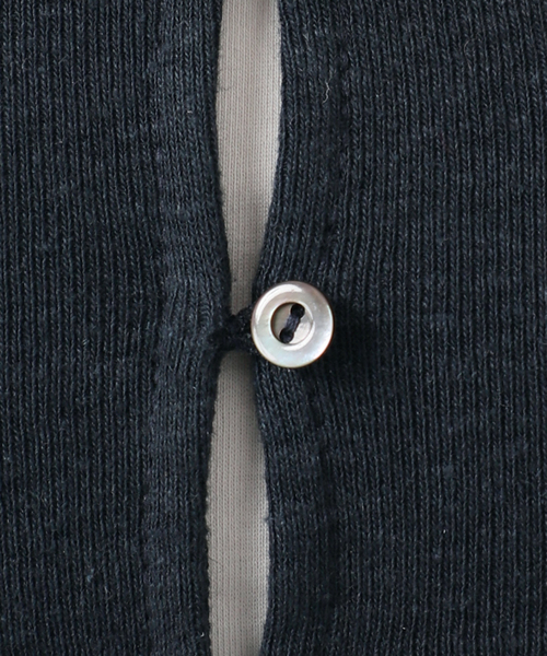 JOURNAL STANDARD（ジャーナルスタンダード）の「《WEB限定追加2》【fedit】ヘンプコットンフライスヘンリー（Tシャツ/カットソー・レディース・ネイビー/ホワイト・FREE）」の21枚目の写真