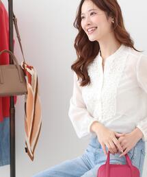 COUP DE CHANCE（クードシャンス）の「【手洗い可/きれいめ】シアーローンフリルブラウス（シャツ/ブラウス）」