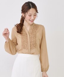 COUP DE CHANCE（クードシャンス）の「【手洗い可 きれいめ】シアーローンフリルブラウス（シャツ/ブラウス）」