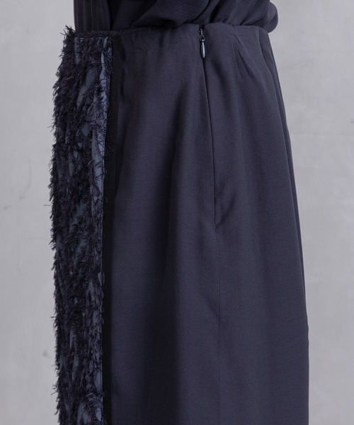 MARECHAL TERRE(マルシャルテル)の「ジャガードフリンジスカート(スカート・レディース・アイボリー/ブラック/ネイビー・MEDIUM)」の22枚目の写真