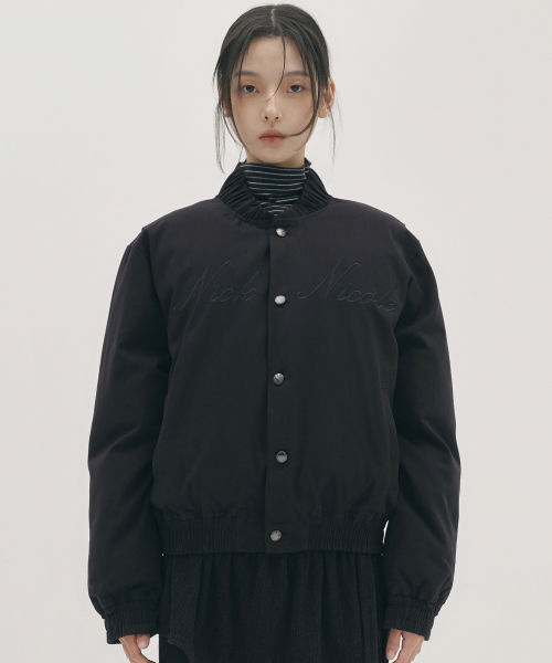 NICK&NICOLE(ニックアンドニコール)の「SHIRRING PADDING JUMPER_BLACK(ダウンジャケット/コート・レディース・その他・FREE)」の1枚目の写真