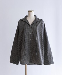 EN NEUME | Hooded Check Oversize Shirt(シャツ/ブラウス)