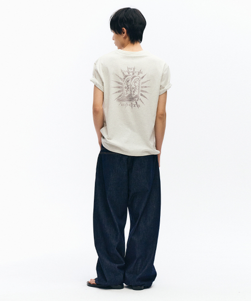 INTEMPOMOOD（インテンポムード）の「ステッチラインバルーンフィットパンツ_インディゴ（デニムパンツ・メンズ・インディゴブルー・X-LARGE/LARGE）」の7枚目の写真