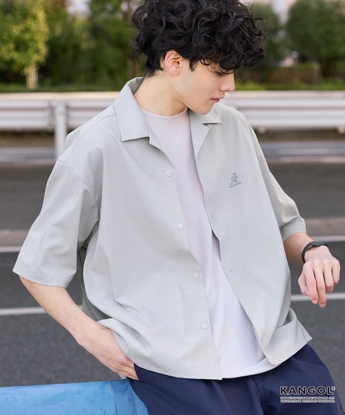 セール】KANGOL/カンゴール 別注 リネンライク ワンポイントロゴ刺繍