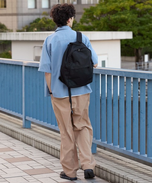 KANGOL(カンゴール)の「KANGOL/カンゴール 別注 リネンライク ワンポイントロゴ刺繍 オープンカラー 半袖シャツ<UVカット/吸水速乾/イージーケア>(シャツ/ブラウス・メンズ・アイボリー/グレイッシュブルー/グレー/ネイビー/ダークグレー/ライトオリーブ/ブラウン・S/L/M)」の15枚目の写真