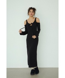 ALEXIA STAM（アリシアスタン）の「Open Shoulder Long Dress /パッドin肩開きワンピース（ワンピース）」