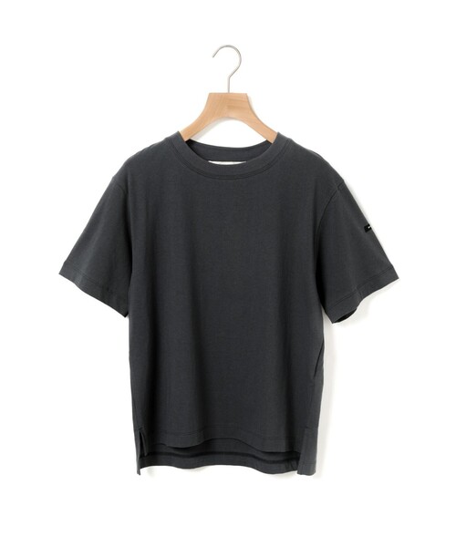 MidiUmi(ミディウミ)の「MidiUmi ベーシックTシャツ(Tシャツ/カットソー・レディース・グリーン/ピンク/ブラック/オフホワイト/チャコールグレー・FREE)」の1枚目の写真