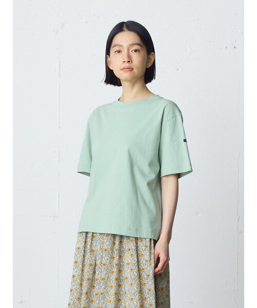 MidiUmi(ミディウミ)の「MidiUmi ベーシックTシャツ(Tシャツ/カットソー・レディース・グリーン/ピンク/ブラック/オフホワイト/チャコールグレー・FREE)」の8枚目の写真