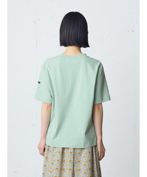 MidiUmi(ミディウミ)の「MidiUmi ベーシックTシャツ(Tシャツ/カットソー・レディース・グリーン/ピンク/ブラック/オフホワイト/チャコールグレー・FREE)」の6枚目の写真