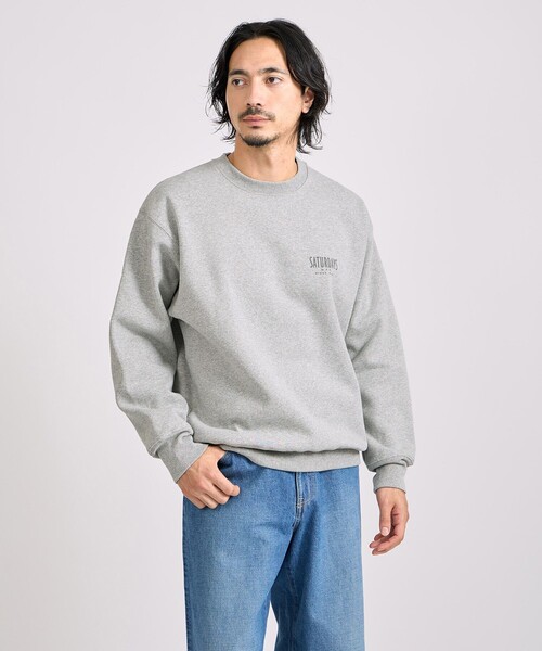BEDWIN & THE HEARTBREAKERS（ベドウィン アンド ザ ハートブレイカーズ）の「BEDWIN & THE HEARTBREAKERS x Saturdays NYC Ex.PRINTED SWEAT "CHELSEA"（スウェット・メンズ・グレー/グリーン・XL/S/M）」の3枚目の写真