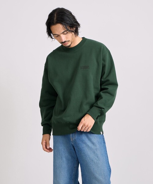BEDWIN & THE HEARTBREAKERS（ベドウィン アンド ザ ハートブレイカーズ）の「BEDWIN & THE HEARTBREAKERS x Saturdays NYC Ex.PRINTED SWEAT "CHELSEA"（スウェット・メンズ・グレー/グリーン・XL/S/M）」の5枚目の写真
