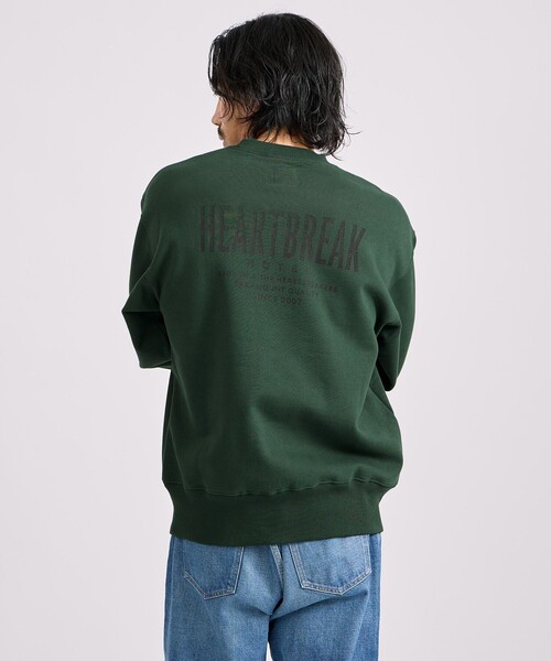 BEDWIN & THE HEARTBREAKERS（ベドウィン アンド ザ ハートブレイカーズ）の「BEDWIN & THE HEARTBREAKERS x Saturdays NYC Ex.PRINTED SWEAT "CHELSEA"（スウェット・メンズ・グレー/グリーン・XL/S/M）」の2枚目の写真
