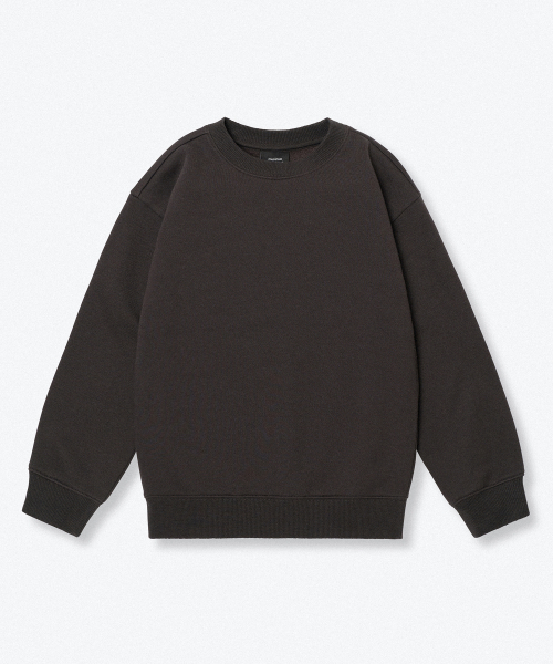 MUSINSA STANDARD KIDS（ムシンサスタンダードキッズ）の「起毛オーバーサイズスウェットシャツ [ダークグレー]（スウェット・レディース・その他・100/110）」の3枚目の写真